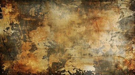 Obraz premium Old canvas with a grunge texture background. Generative ai