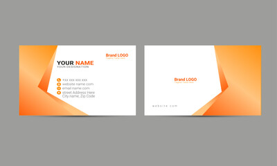 Abstract business card design template layout from creative design elegant with Front and Back design 