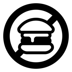 no junk food icon