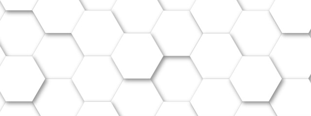 Abstract seamless hexagon pattern background. Abstract hexagon technology design background. Vector Illustration.