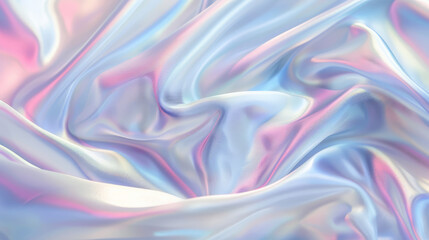 Obraz premium A pearl color background with a soft, iridescent sheen, displaying subtle shifts in color as light reflects off the surface. The gentle hues create a luxurious and calming effect.