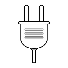 Obraz premium Electricity plug icon vector. Charger illustration sign. Electricity symbol or logo.