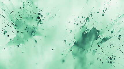 A mint abstract background featuring a splatter paint effect. The random splashes of mint green add a dynamic and energetic feel.