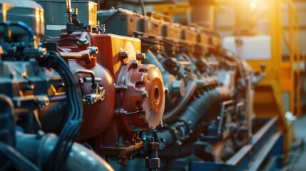 Fototapeta premium Industrial Machinery Close-Up