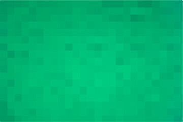 Gradient green background. Geometric texture from green squares for publication, design, poster, calendar, post, screensaver, wallpaper, postcard, cover, banner, website. Vector illustration
