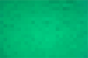 Gradient green background. Geometric texture from green squares for publication, design, poster, calendar, post, screensaver, wallpaper, postcard, cover, banner, website. Vector illustration