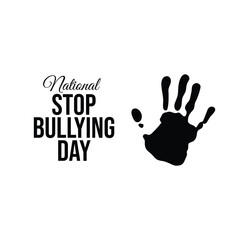 Fototapeta premium vector graphic of National Stop Bullying Day ideal for National Stop Bullying Day celebration.