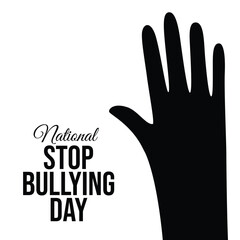 vector graphic of National Stop Bullying Day ideal for National Stop Bullying Day celebration.