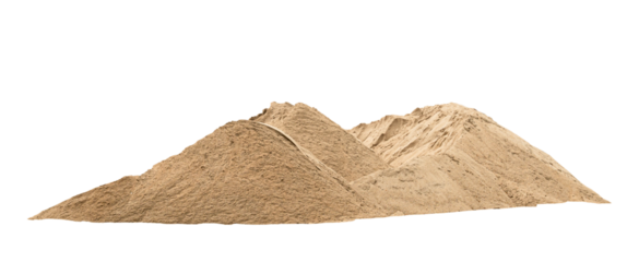Pile of Sand Isolated on transparent Background, PNG File
