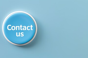 "Contact us " button inscription, web template for design