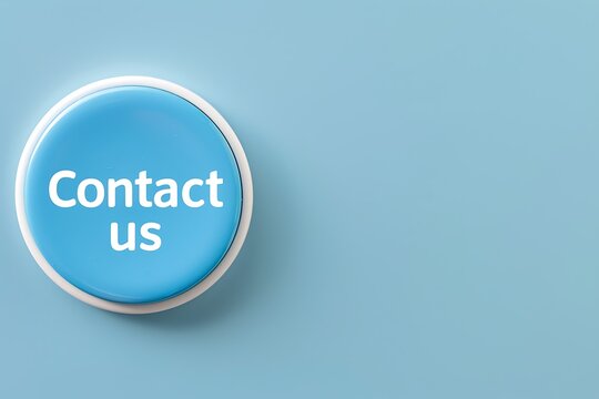 "Contact us " button inscription, web template for design