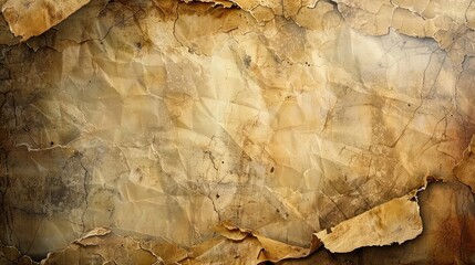 Vintage paper texture background with distressed and worn edges, perfect for antique or rustic design projects.