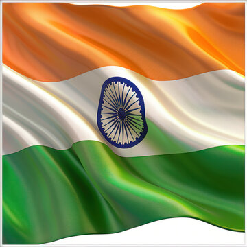 Indian national tricolor flag. independence day concept.