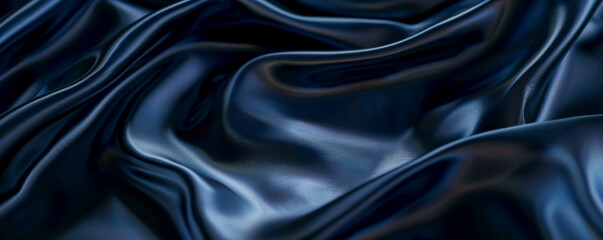 Fototapeta premium Deep navy blue background with a smooth, polished finish, adding a touch of modern elegance.