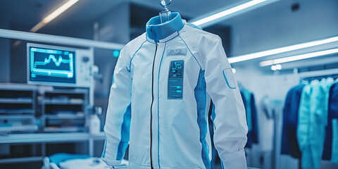 Developing Smart Textiles for Health Monitoring. Concept Smart Textiles, Health Monitoring, Wearable Technology, Biomedical Engineering, Innovative Fabrics