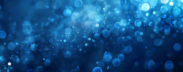 A deep sapphire background with soft, blurred edges and glowing highlights in shades of blue and white, creating a dreamy and atmospheric effect.