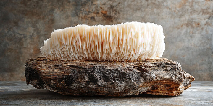 Exploring the Benefits of Lions Mane Mushroom for Health and Wellness. Concept Lions Mane Mushroom, Health Benefits, Culinary Uses, Supplement Information, Wellness Insights
