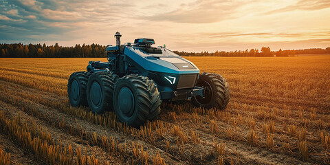 Obraz premium Implementation of digital networks for intelligent farming and crop management. Smart farming concept, digital technology, agriculture, crop management, technology integration