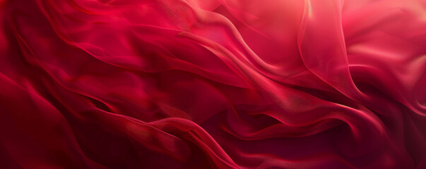 Obraz premium Elegant scarlet abstract backdrop with soft, blurred edges and gentle gradients, creating a dreamy, ethereal effect.