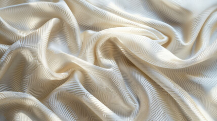 A pearl color background featuring a fine, woven fabric texture. The delicate threads add a sense of warmth and comfort.