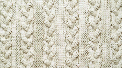 A cream textured background with a subtle knit pattern, resembling a cozy sweater. The intricate design adds warmth and comfort.