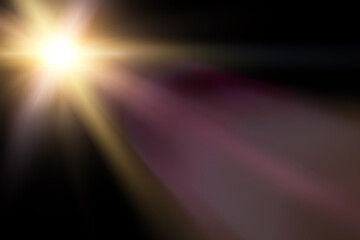 Abstract lens flare ring background.	