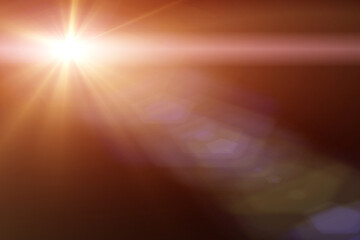Abstract lens flare ring background.	