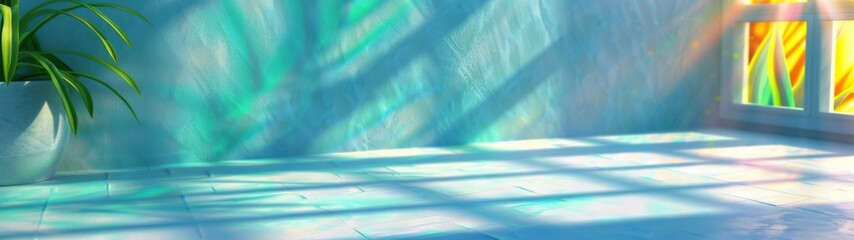 Light Gray Wall with Smooth Floor and Intriguing Light Reflections, Minimalist Presentation Background, Inviting Atmosphere, Open Space for Creative Ideas