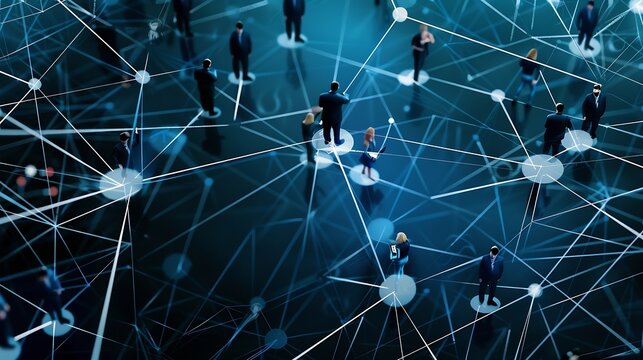 Business communication network concept Software as a service Digital transformation : Generative AI