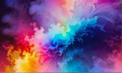 Fototapeta premium Ethereal Abstract Colorful Swirls