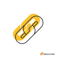 Link icon vector illustration. Link symbol isolated on white background