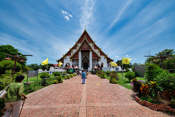 Phra Nakhon Si Ayutthaya District, Wat Phra Mongkhon Bophit, Thailand, July 07, 2024, Colossal...