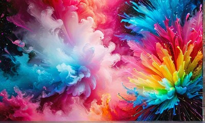 Obraz premium Dynamic Abstract Colorful Swirls
