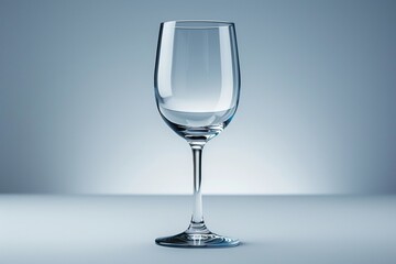 Fototapeta premium Artistic representation of glass on pristine white backdrop. Delicate reflections and subtle color gradients.