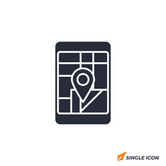 Obraz premium Mobile Phone icon vector illustration. Mobile Phone symbol isolated on white background