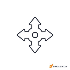Share Arrows icon vector illustration. Share Arrows symbol isolated on white background