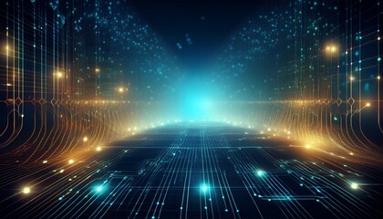 Obraz premium Digital background perfect for tech processes, , artificial intelligence, data transfer and security, digital storage, multimedia presentations, 
