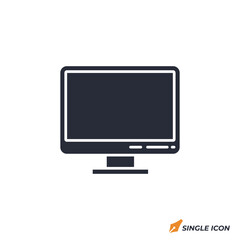 Monitor icon vector illustration. Monitor symbol isolated on white background