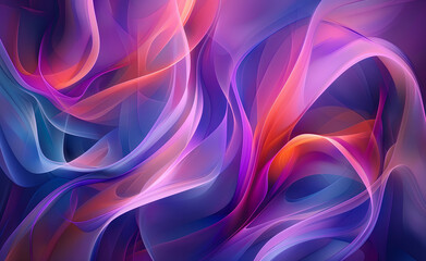 Obraz premium Abstract colorful swirling patterns with vibrant hues.