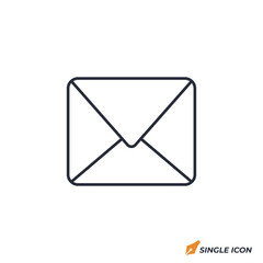 Envelope icon vector illustration. Envelope symbol isolated on white background