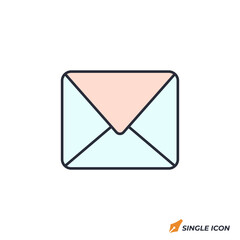 Envelope icon vector illustration. Envelope symbol isolated on white background