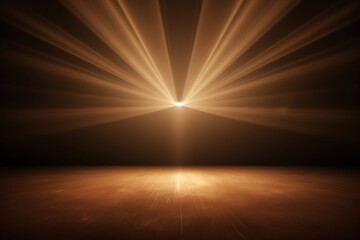 3D rendering of light background with spotlight shining down on the center elegant silhouette effect 