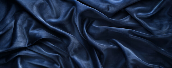Fototapeta premium Navy blue backdrop featuring a soft, velvety texture, evoking a sense of luxury and comfort.