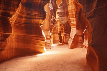 Exploring The Mesmerizing Sandstone Formations Of Antelope Canyon In Arizona During Sunrise