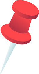 Red Pin Thumbtack