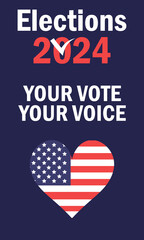 Banner United States presidential election 2024.