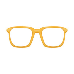 Fototapeta premium Glasses vector eyeglasses or sunglasses in stylish shapes for party