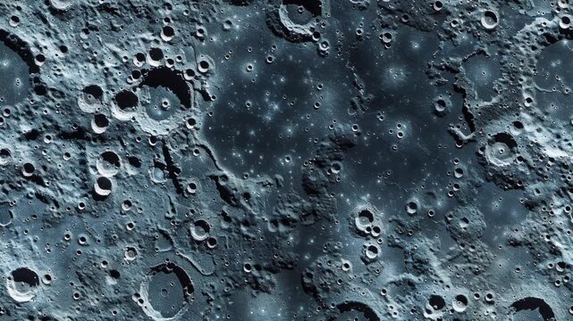 Seamless loop animation of Surface of the Moon texture