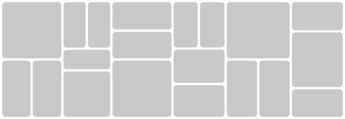 comics page grid layout abstract photo frames and digital photo wall template