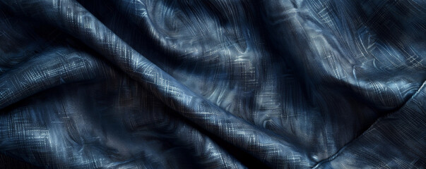 Fototapeta premium Elegant navy blue texture with a subtle, metallic sheen, creating a sophisticated and modern look.